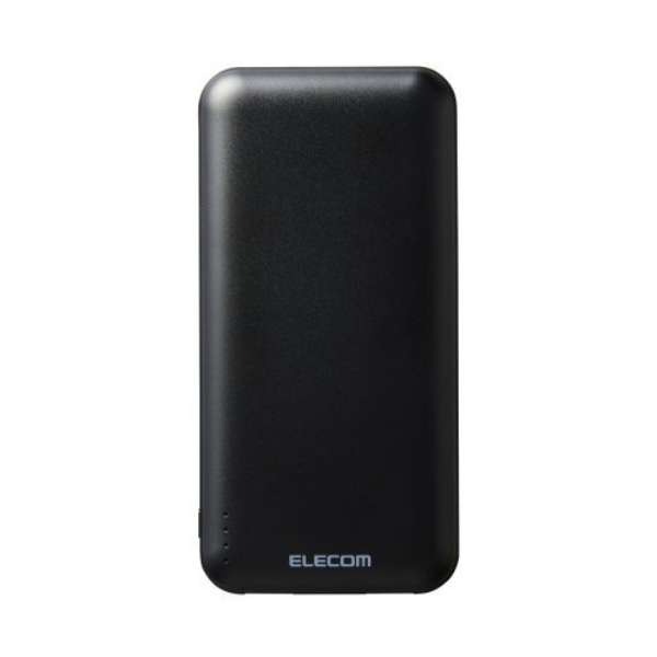 エレコム ELECOM 薄型コンパクトモバイルバッテリー(10000mAh) DE-C66-10000BK