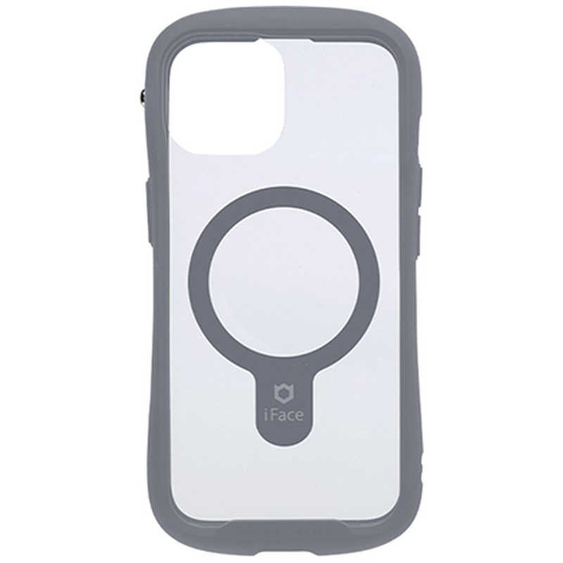 アイフェイス iFace HAMEE ［iPhone 15/14/13専用］iFace Reflection MagSynq 強化ガラスクリアケース iFace グレー 41-983447