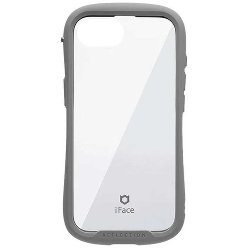アイフェイス iFace HAMEE iPhone 16e iFace Reflection強化ガラスクリアケース iFace グレー 41-988510
