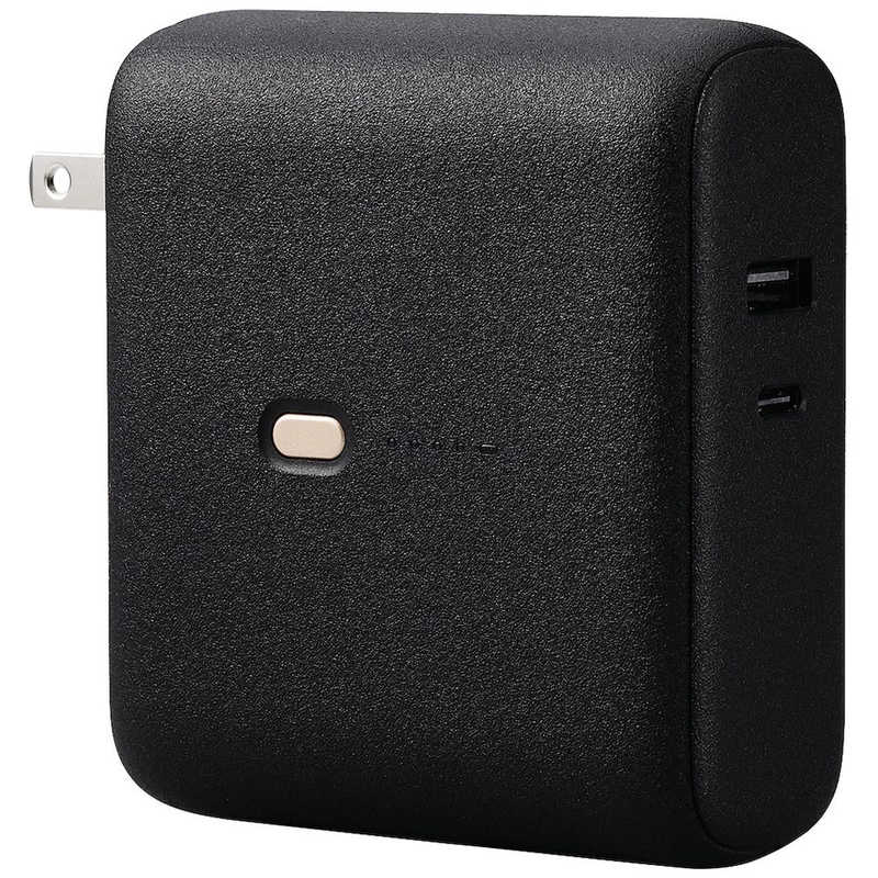 エレコム ELECOM  モバイルバッテリー コンセント一体型 10000mAh 大容量 PD 20W 急速充電 2台同時充電可 PSE認証 DE-AC07-10000BK