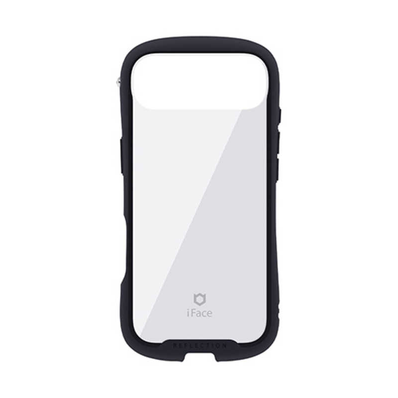 ハミィ HAMEE iPhone Air用強化ガラスクリアケース iFace Reflection ブラック 41-183032