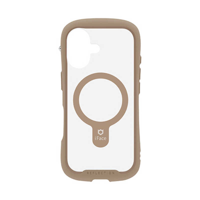 ハミィ HAMEE iPhone17用 MAGSYNQ強化ガラスクリアケース IFACE REFLECTION ベージュ 41-183179