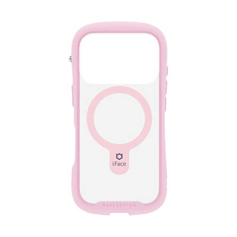ハミィ HAMEE iPhone 17Pro用強化Magsynq強化ガラスクリアケース iFace Reflection サクラピンク 41-183247