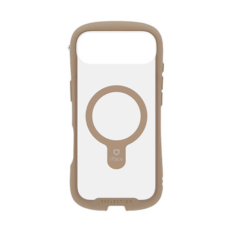 ハミィ HAMEE iPhone Air用MagSynq強化ガラスクリアケース iFace Reflection ベージュ 41-183315