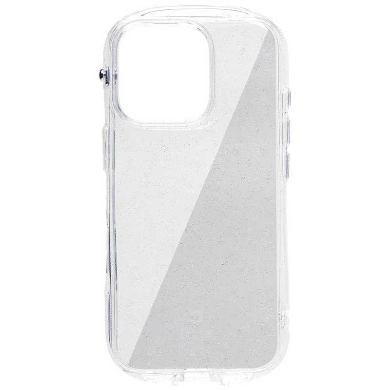 ハミィ HAMEE iPhone 16 Pro用TPUケース I FACE LOOK IN CLEAR クリア／ラメ 41-980385