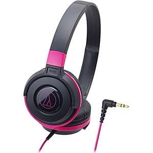【決算20%オフクーポン対象商品】audio-technica 密閉型オンイヤーヘッドホン STREET MONITORING ポータブル ブラックピンク ATH-S100BPK オーディオテクニカ