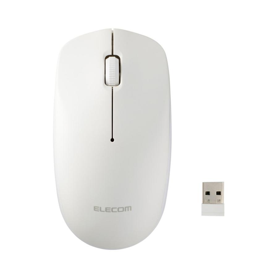 エレコム ELECOM USB無線光学式マウス［3ボタン/Lサイズ］ M-LE10DRWH