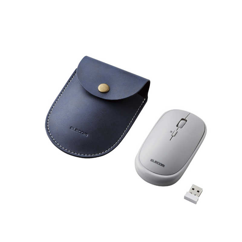 エレコム ELECOM 2.4GHz ワイヤレスモバイルマウス Slint M-TM10DBシリーズ グレー M-TM10DBGY