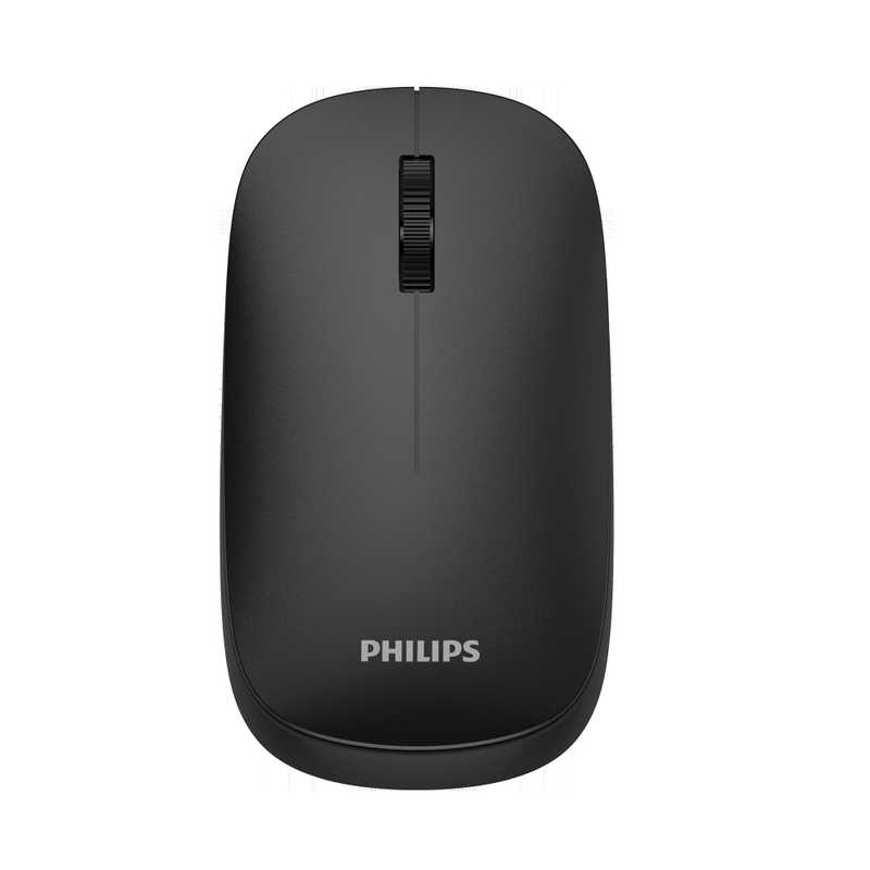 フィリップス PHILIPSワイヤレス/Bluetoothマウス 光学式 静音ボタン ブラック SPK7438B