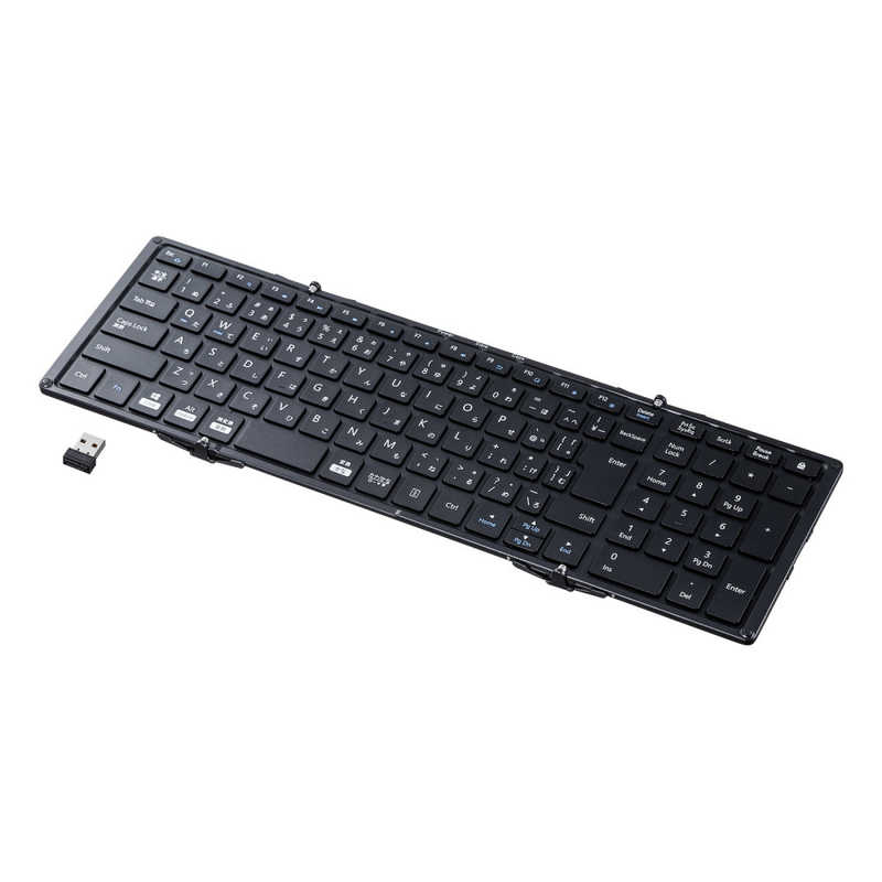 サンワサプライ SANWA SUPPLY ワイヤレス折りたたみフルキーボード ブラック SKB-WL35BK
