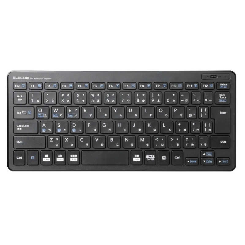 エレコム ELECOM Bluetooth超薄型ミニキーボード TK-FBP100BK