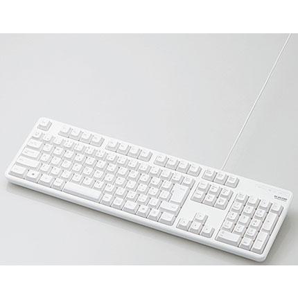 エレコム ELECOM 有線フルキーボード TK-FCM104WH