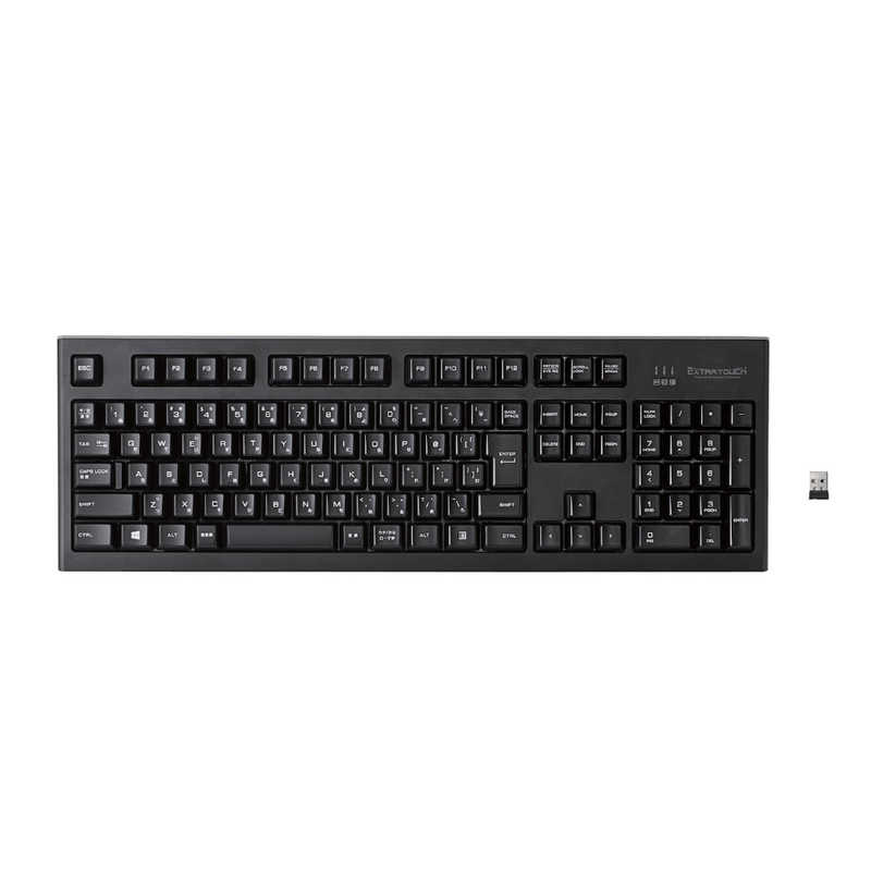 エレコム ELECOM?2.4GHzワイヤレスプレミアムメンブレンキーボード TK-FDM088TBK