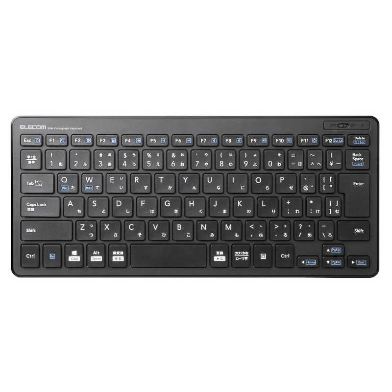 エレコム ELECOM 無線超薄型ミニキーボード TK-FDP098TBK