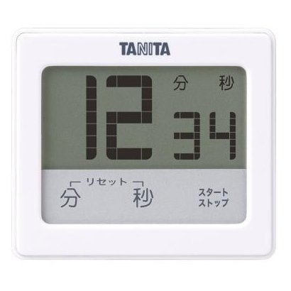 【決算10%オフクーポン対象商品】タニタ TANITA 防水タッチパネルタイマー ホワイト TD-414-WH
