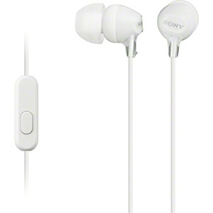 ソニー SONY カナル型イヤホン リモコン マイク付 ホワイト MDR-EX15APW ソニー