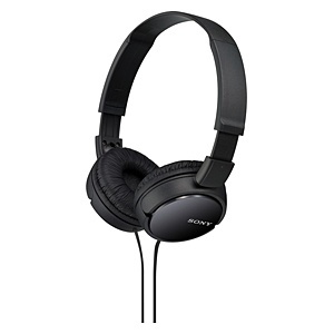 ソニー SONY 密閉型ヘッドホン 折りたたみ式 ブラック MDR-ZX110B ソニー
