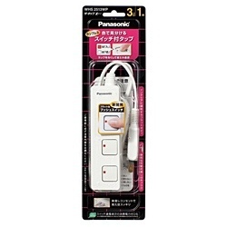 Panasonic 配線器具 ザ・タップ Z 3個口 1m ホワイト WHS2513WP パナソニック