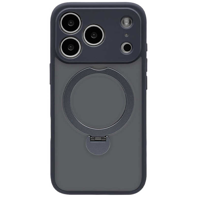ラスタバナナ iPhone17 Pro用ZEROSAFE 極 回転スタンド 磁力充電対応 フロストネイビー 9010IP5BZSFNV