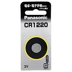 Panasonic コイン形リチウム電池 CR1220P パナソニック