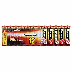 Panasonic アルカリ乾電池単3形12本パック LR6XJ/12SW パナソニック