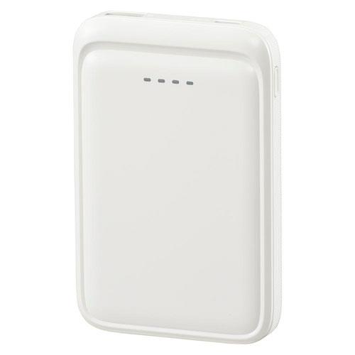 オーム電機 SmartComm モバイルバッテリー 5000mAh ホイップクリーム SMP-MB50-W