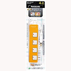 Panasonic 電源タップ ザ・タップ Z 4個口 2m オレンジ WHS2524JP パナソニック