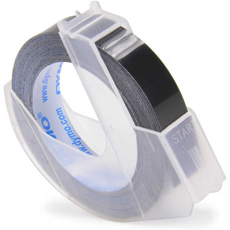 【決算20%オフクーポン対象商品】DYMO グロッシーテープ9mm×3m ブラック セリースパック DM0903BX