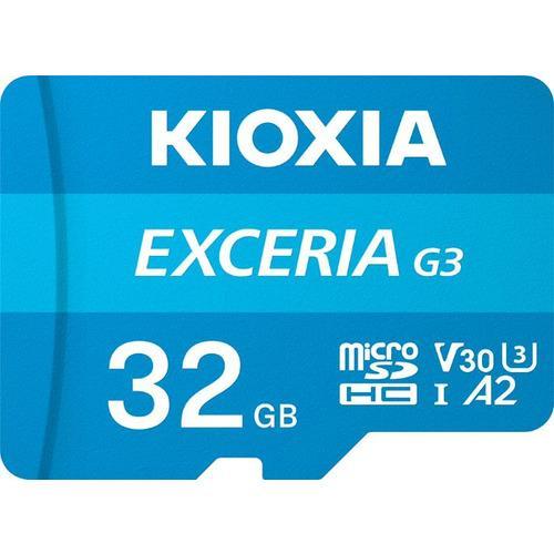 【決算20%オフクーポン対象商品】KIOXIA キオクシア EXCERIA G3 microSDHC UHS-I メモリカード　容量：32GB KMU-C032G
