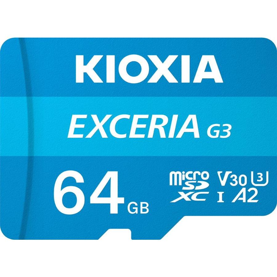 【決算20%オフクーポン対象商品】KIOXIA キオクシア EXCERIA G3 microSDXC UHS-I メモリカード　容量：64GB KMU-C064G