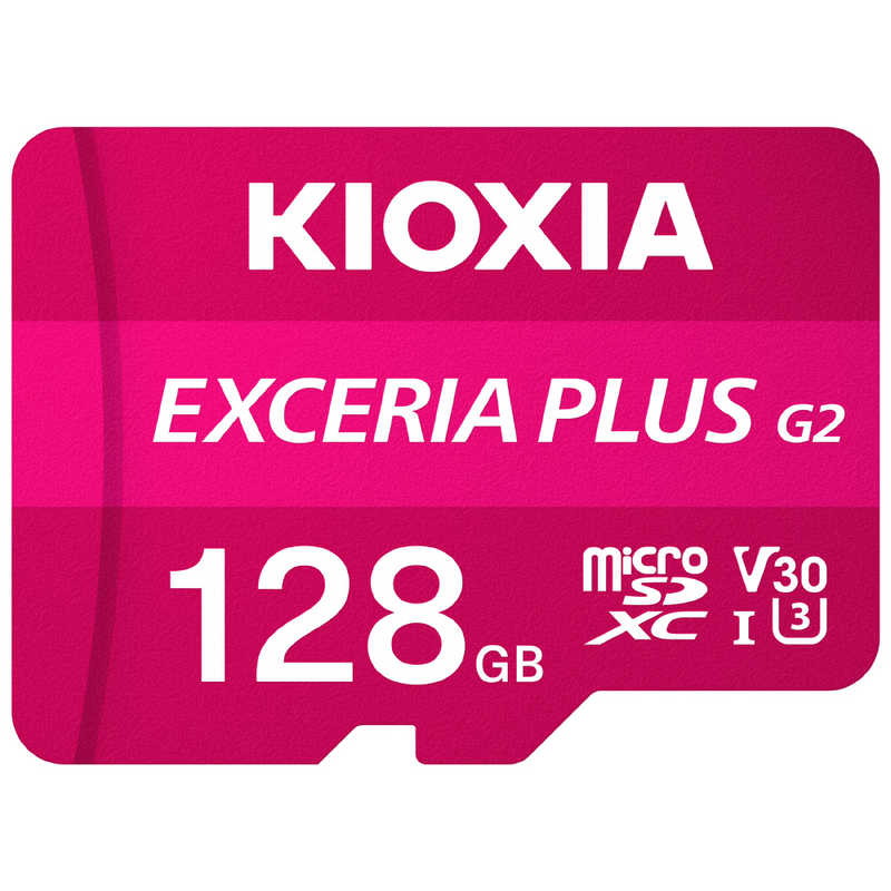 【決算20%オフクーポン対象商品】KIOXIA キオクシア microSDXCカード ［Class10 /128GB］ ピンク KMUH-B128G