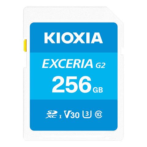 【決算20%オフクーポン対象商品】KIOXIA キオクシア EXCERIA G2 SDXC UHS-I メモリカード　容量：256GB KSDU-B256G