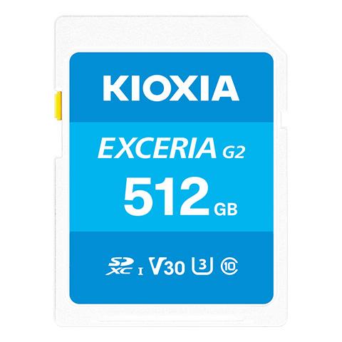 【決算20%オフクーポン対象商品】KIOXIA キオクシア EXCERIA G2 SDXC UHS-I メモリカード 容量：512GB KSDU-B512G