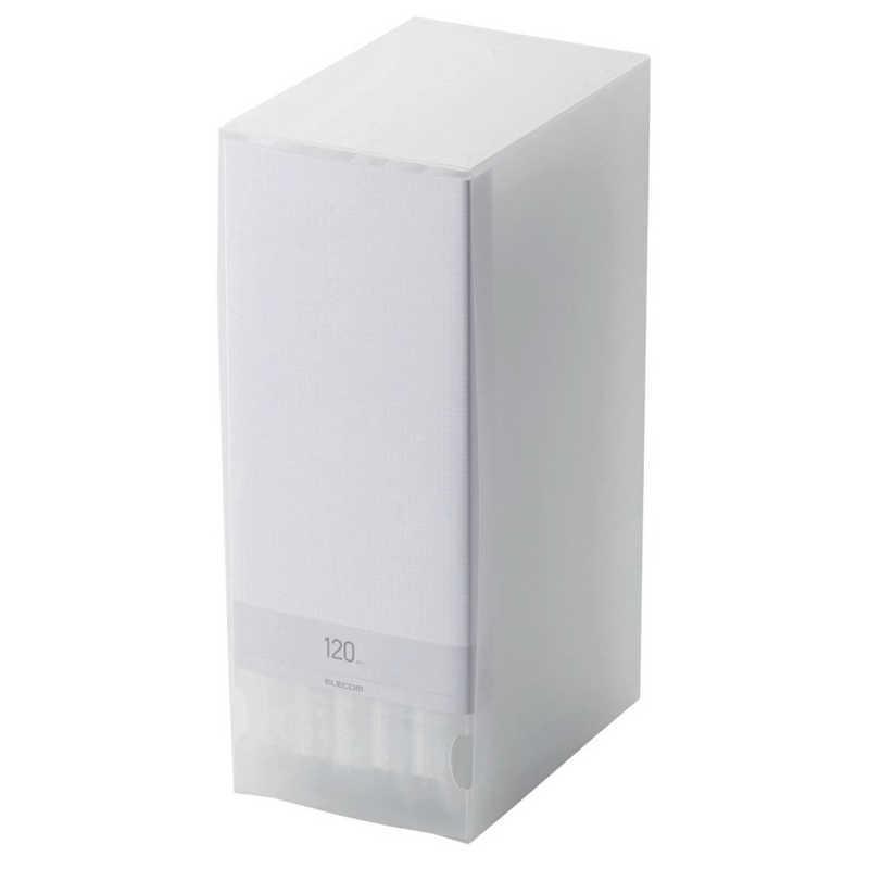 【決算20%オフクーポン対象商品】エレコム ELECOM Blu-ray/DVD/CD用ディスクファイル(120枚収納) クリア CCD-FB120CR