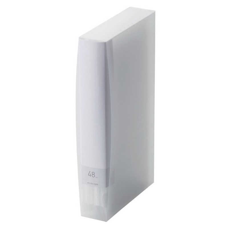 【決算20%オフクーポン対象商品】エレコム ELECOM Blu-ray/DVD/CD用ディスクファイル(48枚収納) クリア CCD-FB48CR