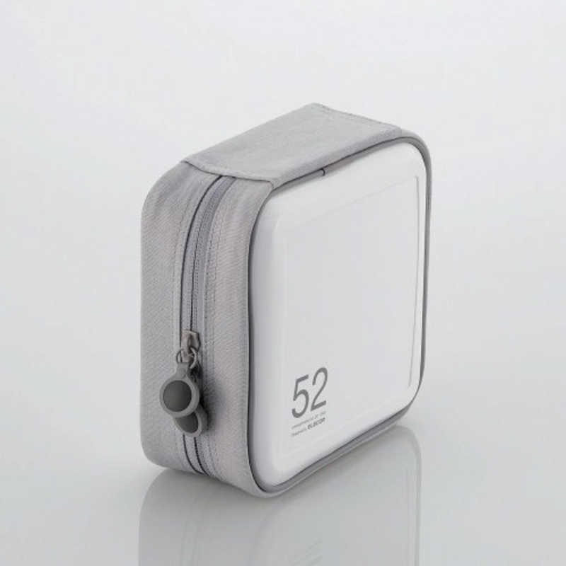【決算20%オフクーポン対象商品】エレコム ELECOM CD/DVDファスナーケース(52枚収納) ホワイト CCD-H52WH