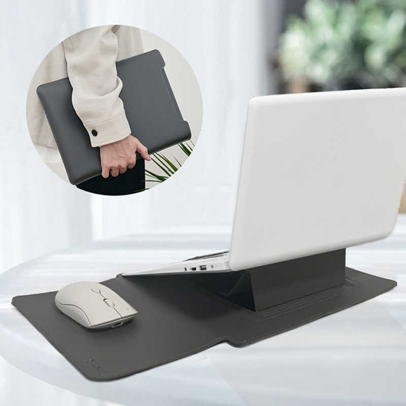 【決算20%オフクーポン対象商品】ビジネスハーモニー BUSINESS HARMONY 3機能パソコンインナーケース EGRET ダークグレー EB25-1-G