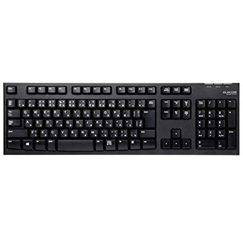 ELECOM ワイヤレスフルキーボード 2.4GHz メンブレン式 ブラック TK-FDM063TBK エレコム