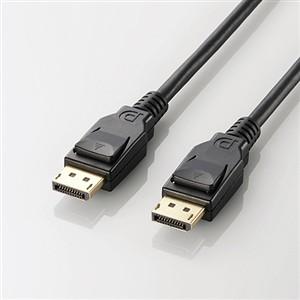 【決算20%オフクーポン対象商品】エレコム ELECOM DisplayPortケーブル(2-0m) ブラック CAC-DP1220BK