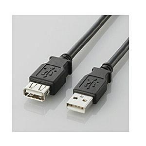 【決算20%オフクーポン対象商品】エレコム ELECOM USB2-0延長ケーブル(A-A延長タイプ) ブラック3m U2C-E30BK