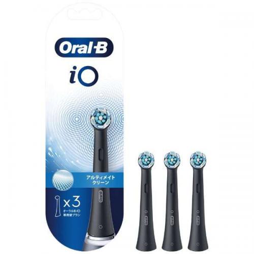 ブラウン BRAUN 替えブラシ iOシリーズ用 アルティメイトクリーン ブラック 3本 IORBCB-3EL