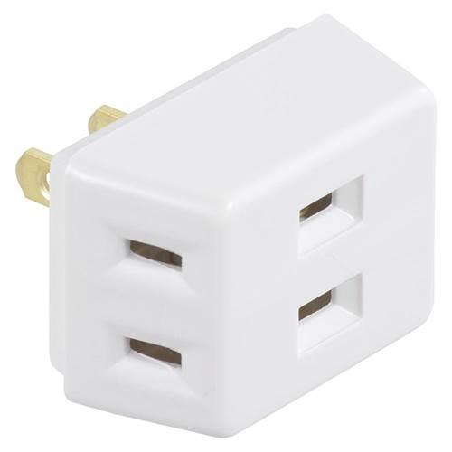 オーム電機 OHM トリプルタップ 3個口｜HS-A37/W