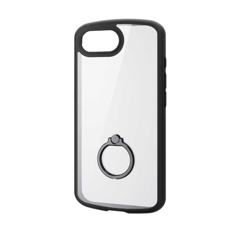 エレコム ELECOM iPhone 16e用TOUGH SLIM LITE ケース フレームカラー リング付 ブラック PM-A25STSLFCRBK