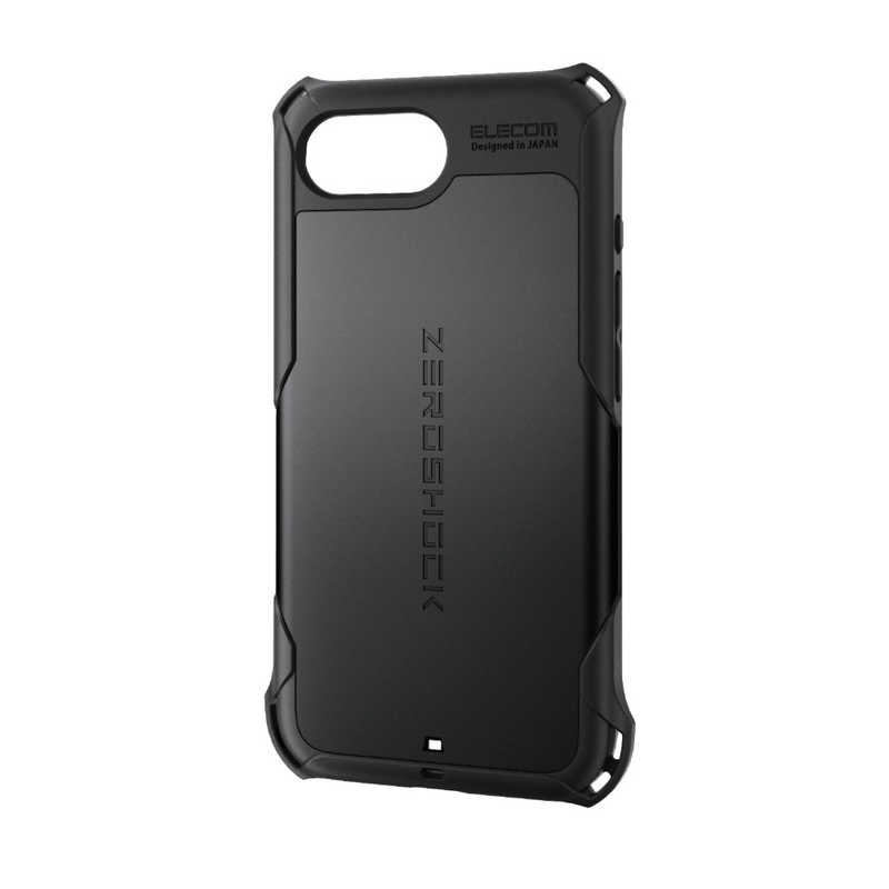 エレコム ELECOM　ELECOM iPhone 16e ZEROSHOCK ブラック PMA25SZEROBK