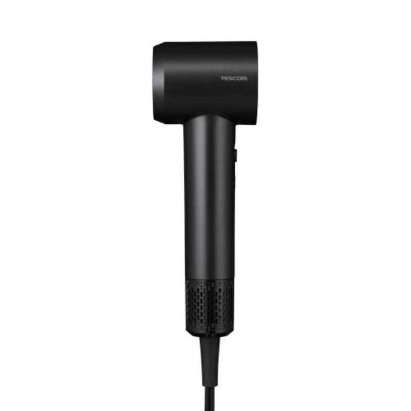 テスコム ドライヤー I字型 速乾 マイナスイオン 軽量280g コンパクト 旅行用 ポーチ付き マット ブラック TD620AK
