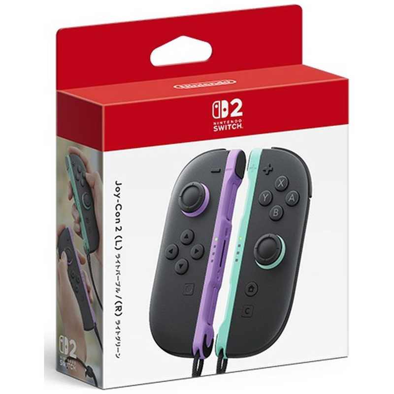 任天堂　【Switch2】Joy-Con 2 (L) ライトパープル/(R) ライトグリーンBEE-A-JABAB NSW2 ｼﾞｮｲｺﾝ2 ﾊﾟ-ﾌﾟﾙｸﾞﾘ-ﾝ