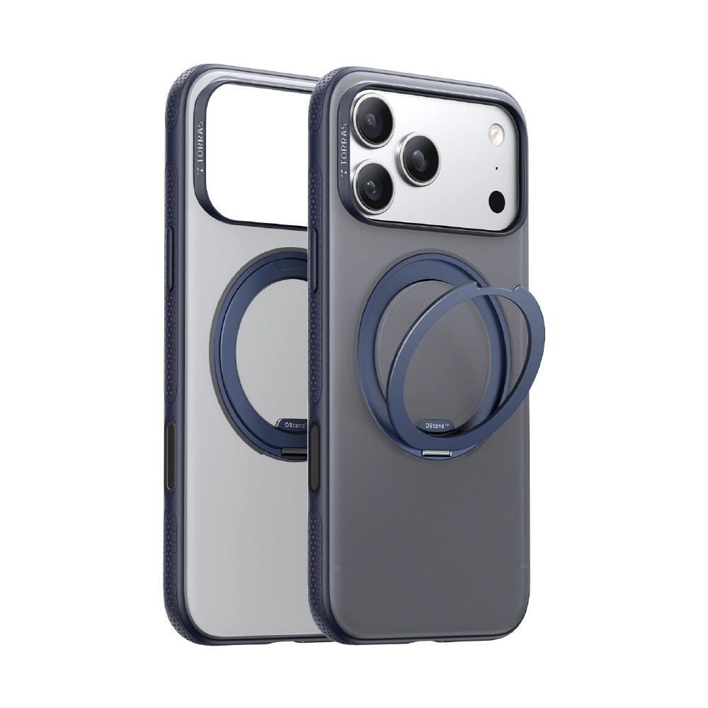 トラス Torras - Ostand O3 Fitness Case for iPhone 17 Pro ミッドナイトブルー X00FX2939