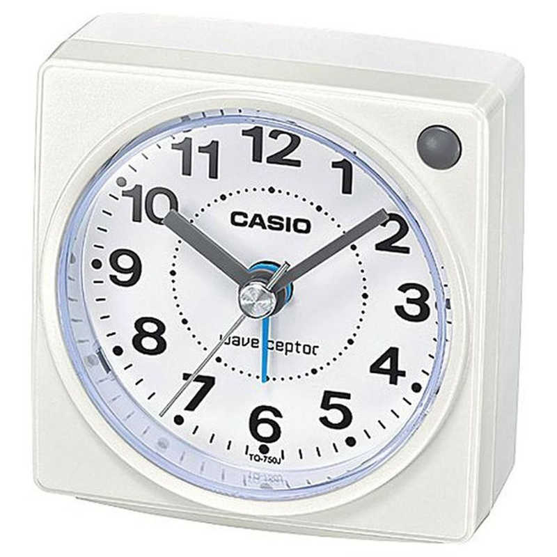 【決算20%オフクーポン対象商品】カシオ CASIO 電波目覚まし時計 ホワイト TQ-750J-7JF