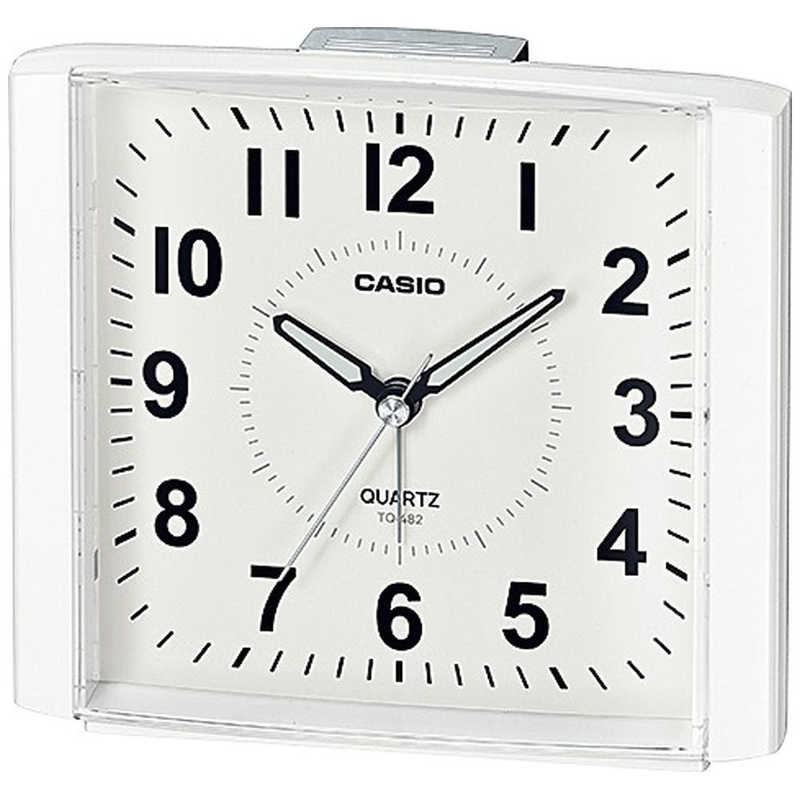 【決算20%オフクーポン対象商品】カシオ CASIO 目覚まし時計 CASIOCLOCK ホワイト TQ-482-7JF