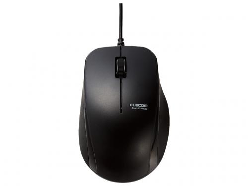エレコム ELECOM 抗菌 有線 静音 BlueLED マウス ブラック M-BL27UBSKBK